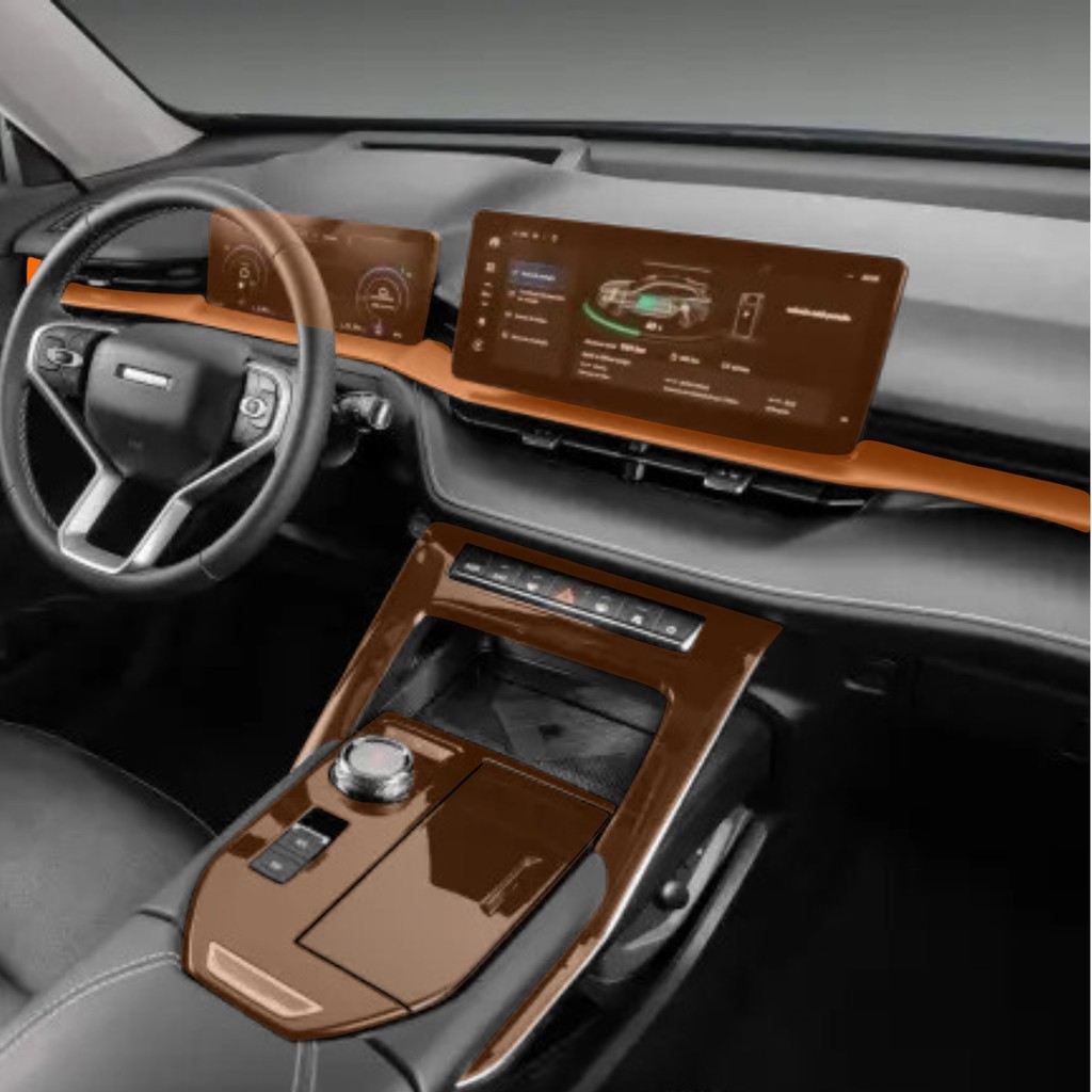 Película PPF Proteção Kit Interior Completo GWM Haval H6 2023 2024 2025 Transparente TPU Premium