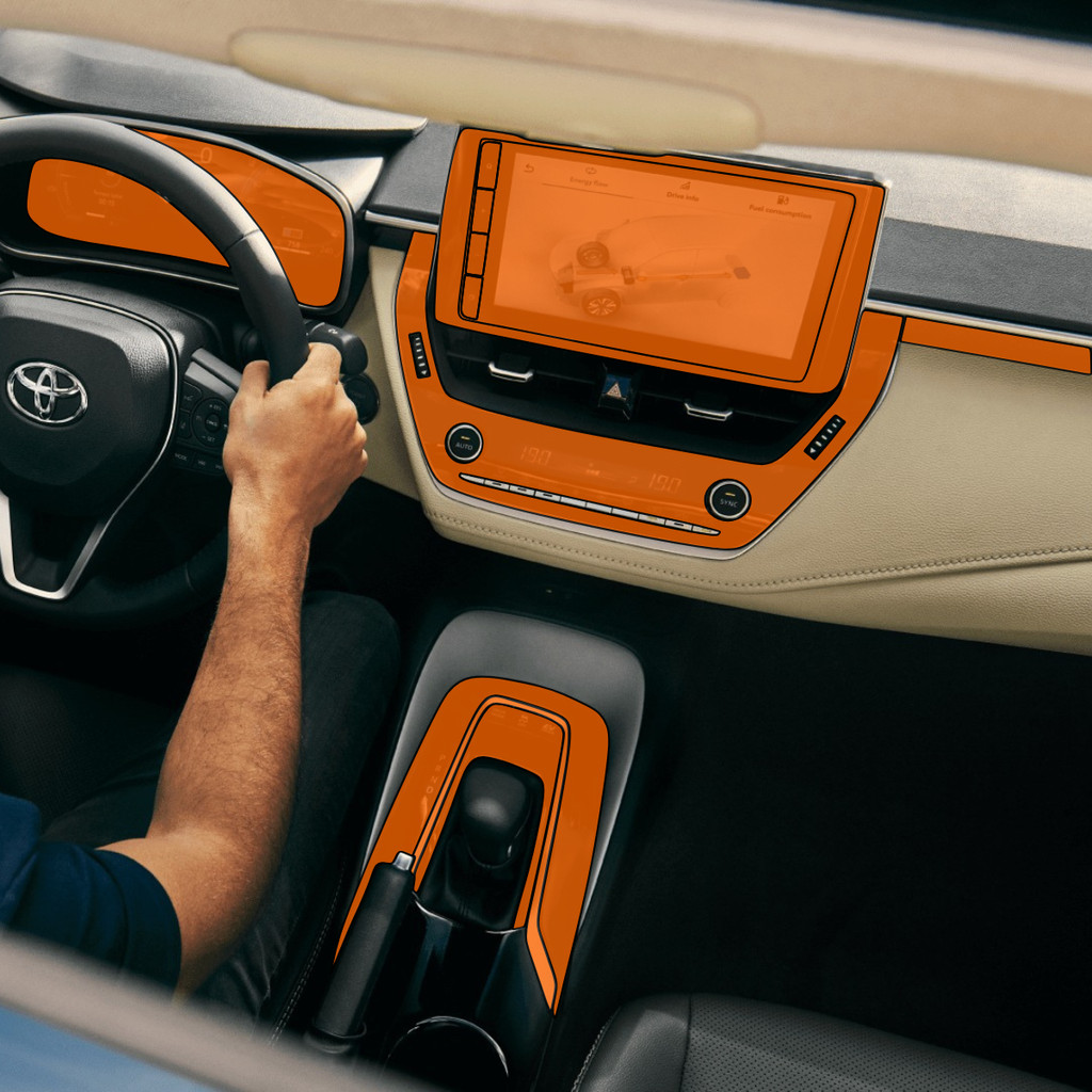 Película PPF Proteção Kit Interior Exterior Toyota Corolla XEi 2024 Transparente TPU Anti Risco