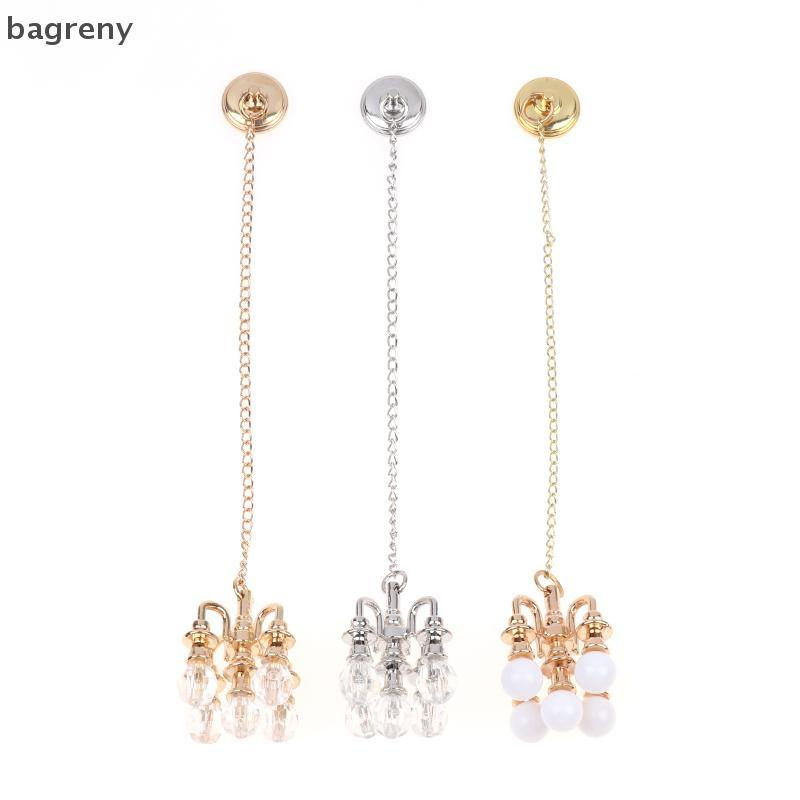 [bagreny] 1Pc 1/6 1/12 Lâmpada De Teto Para Casa De Bonecas Em Miniatura LED Modelo De Iluminação Decoração De Móveis De