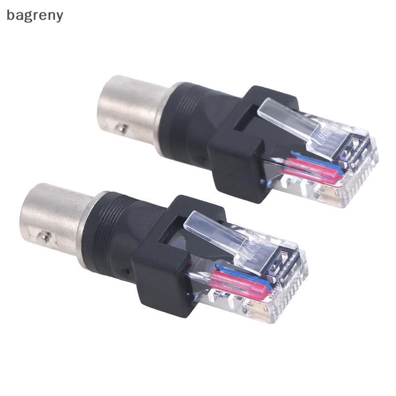 [bagreny] 1Pc Conector De Alta Quanlity BNC Fêmea Ja Para RJ45 Plugue Macho Adaptador RF Coaxial BR