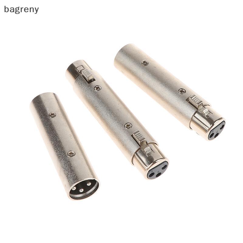 [bagreny] 1Pc 3Pin XLR Fêmea Para Cartão SIM Áudio Microfone Adaptador De Conector Macho Conectores BR