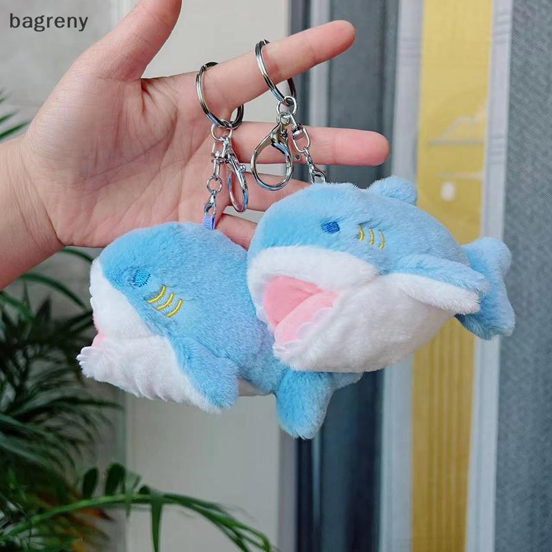 [bagreny] 1Pc 12cm Pequeno Tubarão Brinquedo De Pelúcia Boneca Animais Acessórios Pingente Bebê Criança Presente Chaveir