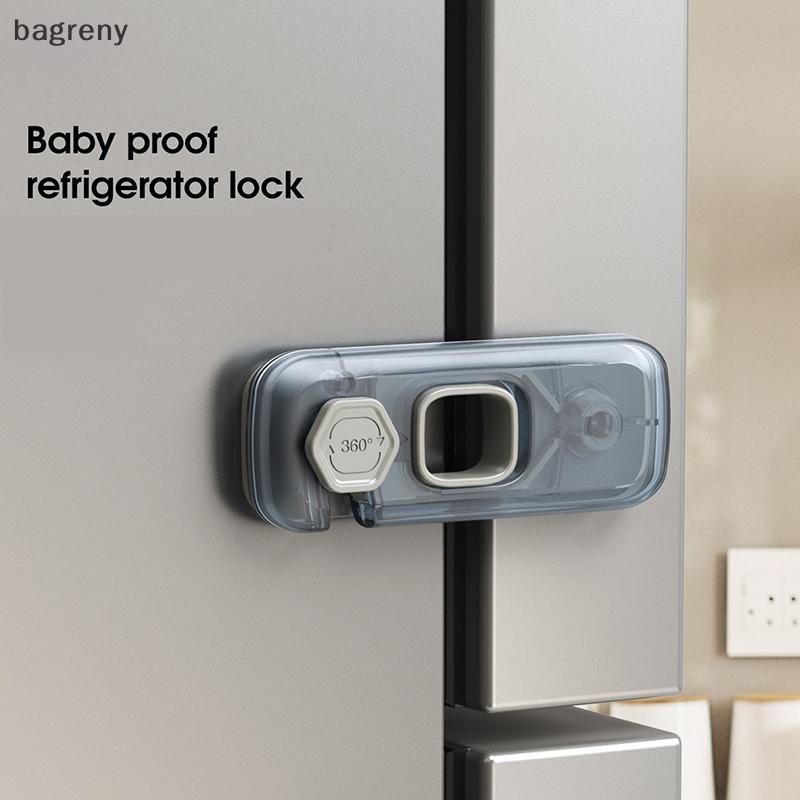 [bagreny] 1Pc Casa Geladeira Lo Freezer Porta Captura Criança Crianças Armário Segurança Para Do Bebê BR