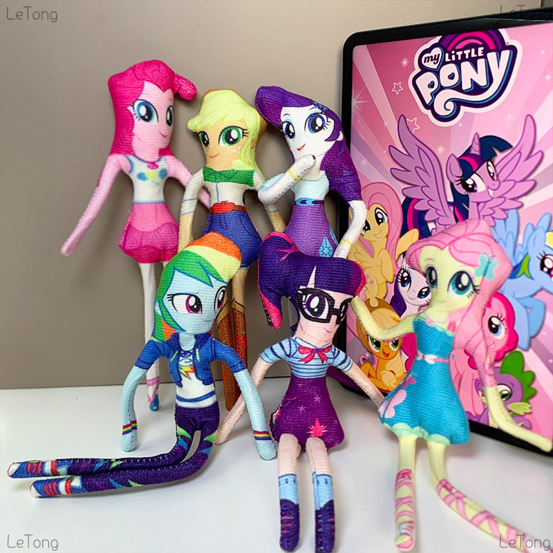 Boneca My Little Pony 28 cm Ziyue Apple Jiaer Mouse Seco Fio Embutido Forma Côncava Menina Pônei Boneca Abstrata