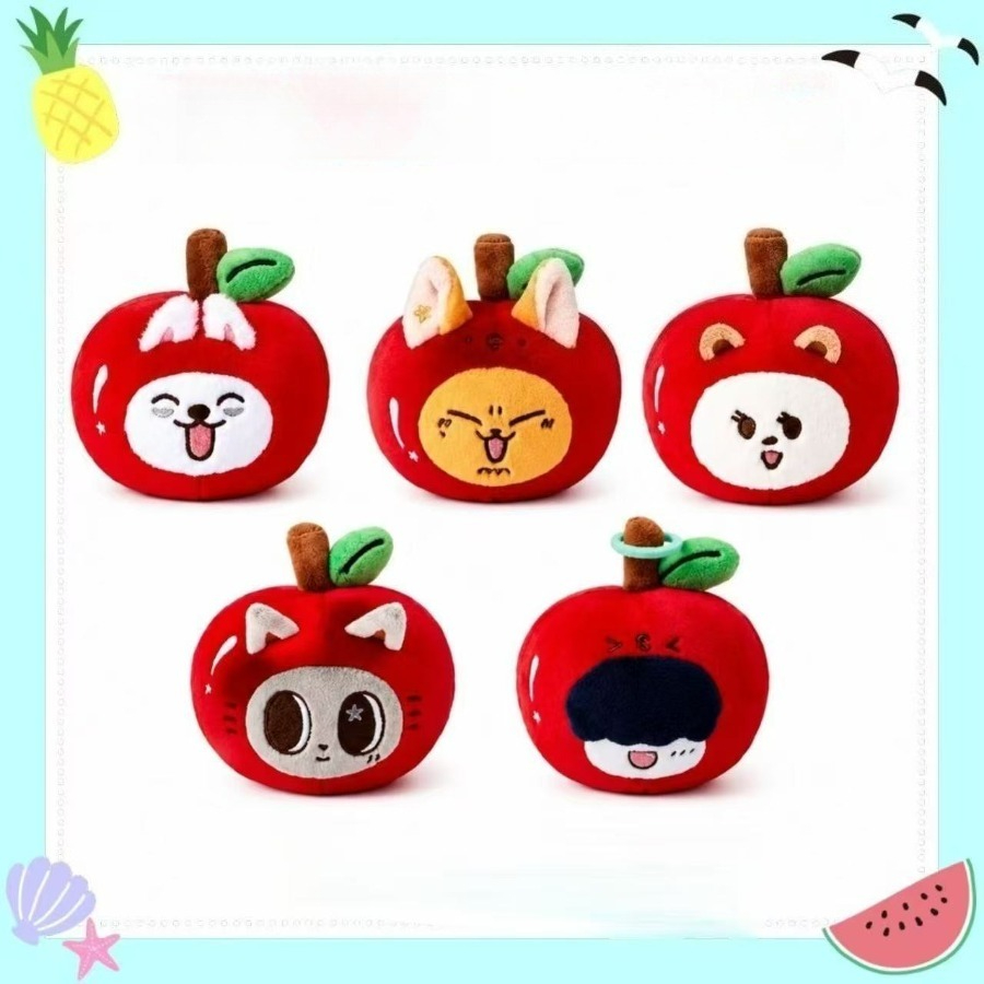 TXT Cartoon Plush Doll Colecionável Apple Bag Charme Kawaii Fan Acessório Presente