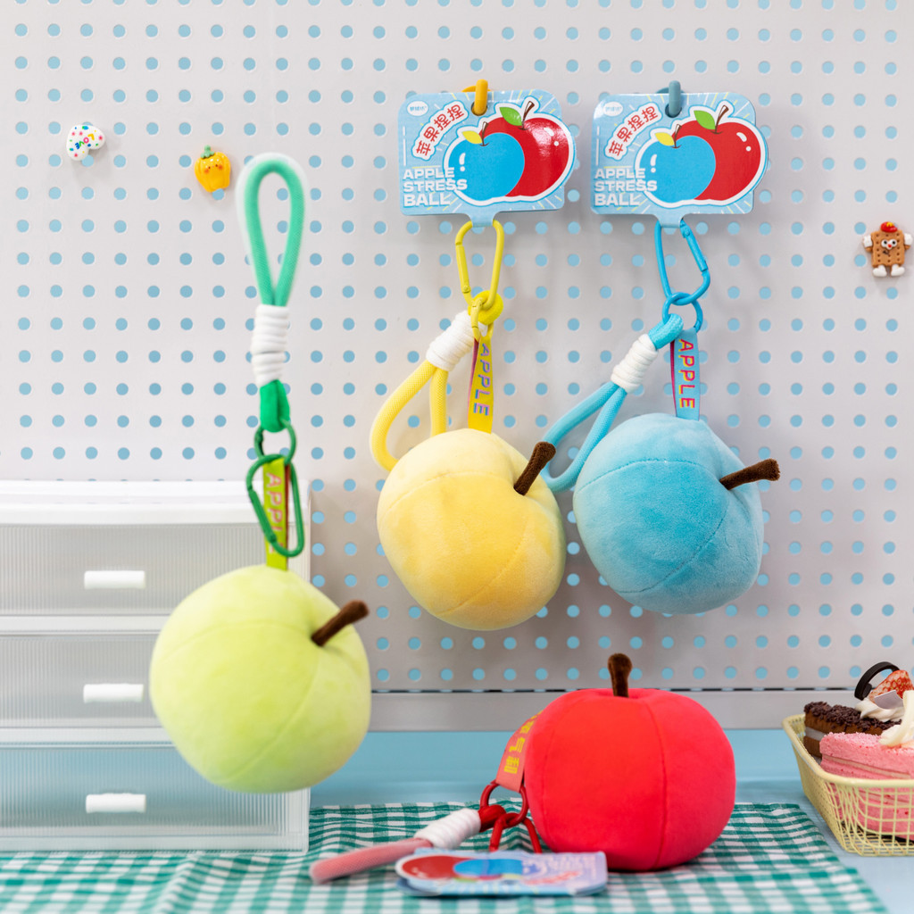 Além de brinquedo de pelúcia Apple pitada brinquedo descompressão cura pingente chaveiro mochila pequena boneca companhe