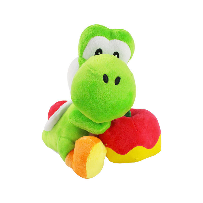 2024 super mario Yoshi Dinossauro Segura Apple 18CM Pelúcia Clássica Coleção Doll Toy