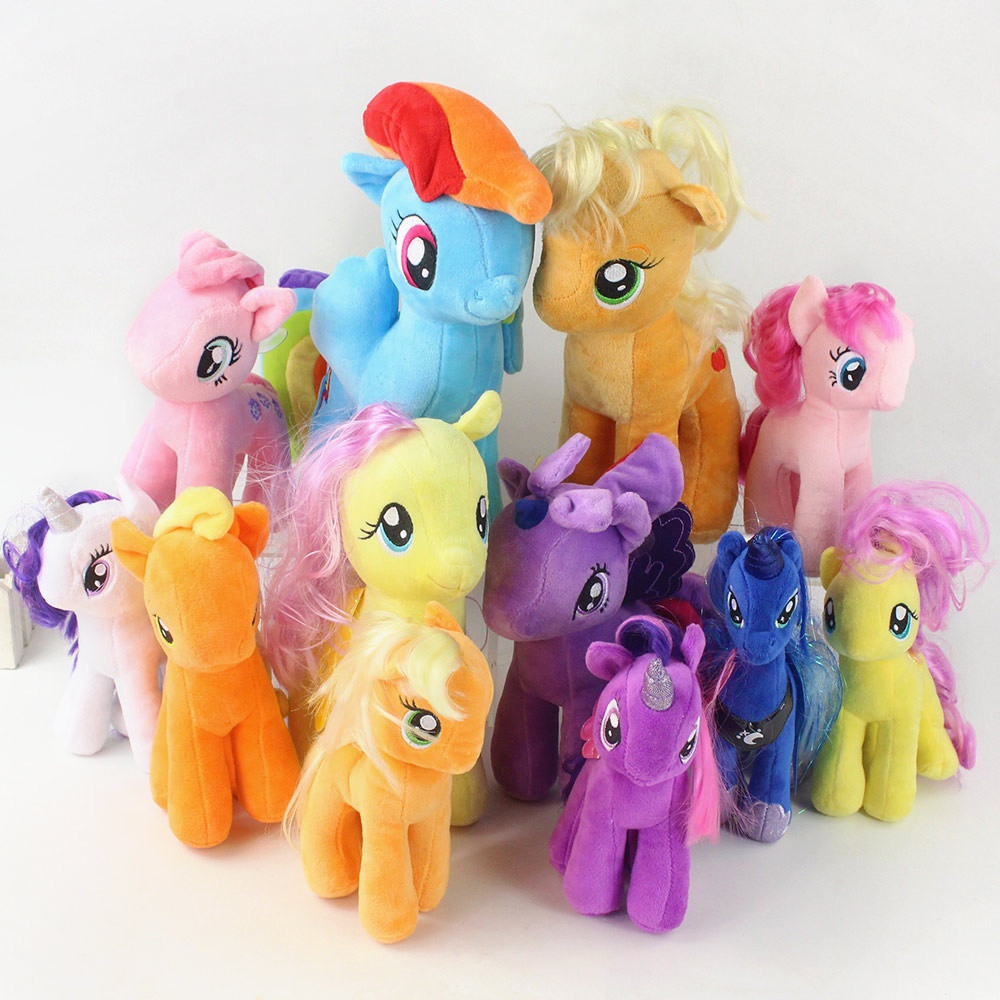 12 Estilo Disney Meu Pequeno Pônei : O Filme Twilight Cintilante Arco-Íris Painel Apple Jack Rarity Fluttershy Cartoon K
