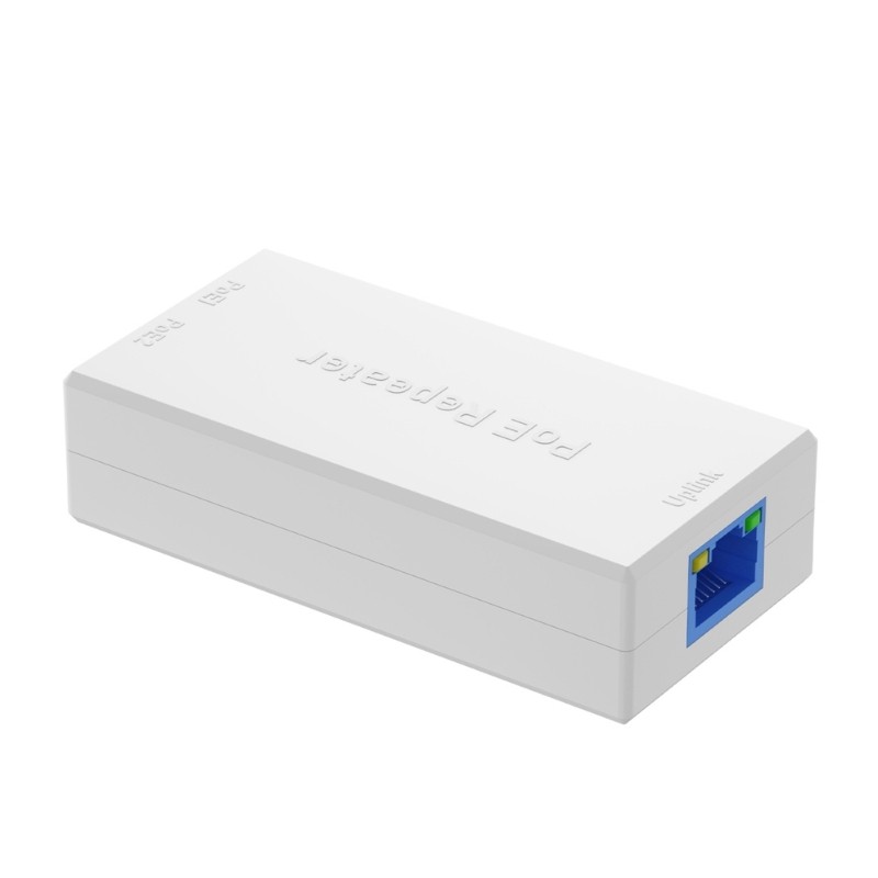 TENB PoE Extenders Splitter 1 A 2 Para Câmeras IEEE802 3Af Suporte Longa Distância 100 Metros ABS Shell Plugs