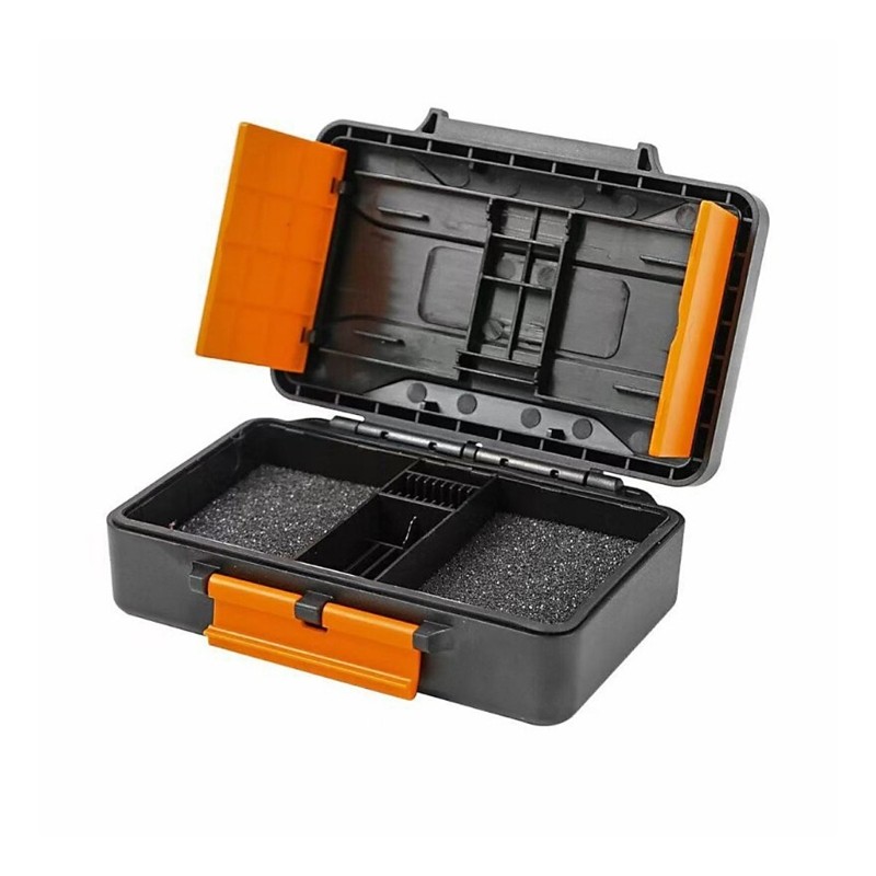 Caixa Acessórios Para Câmera Viagem Armazenamento Cartão ABS Hard Shell Case Tampa Articulada E Camada I