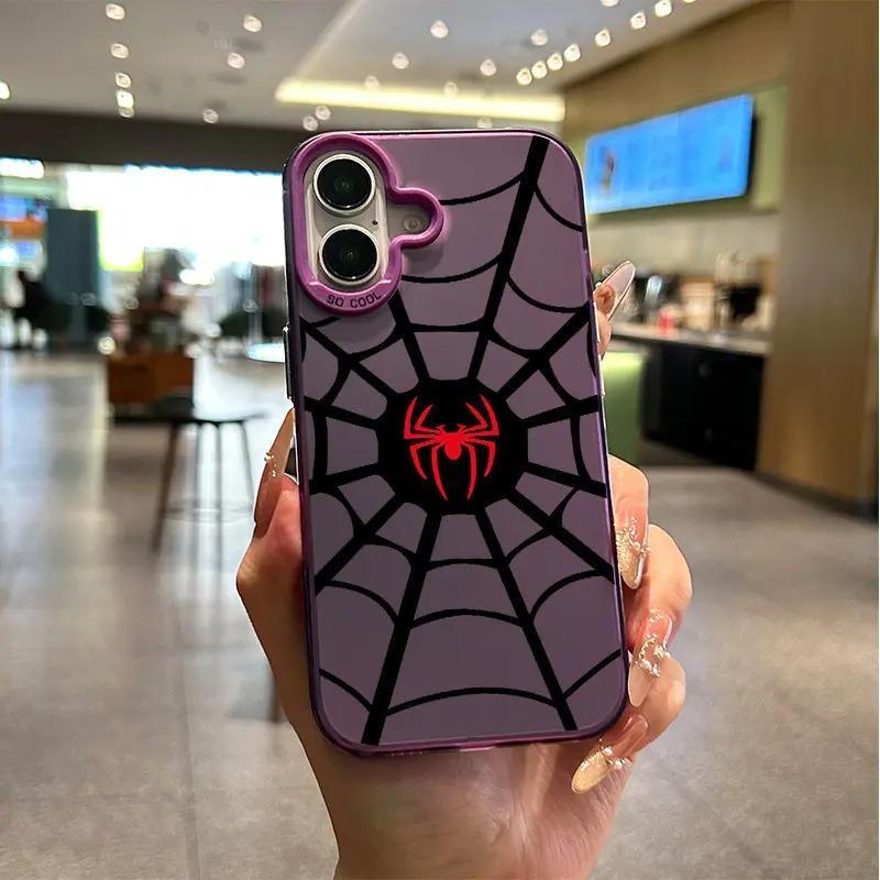Capinha Spider Vermelha para Samsung Antichoque com Proteção de Câmera