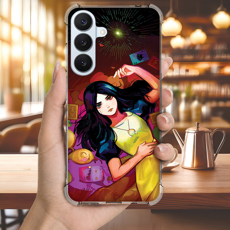 Capa Capinha GALAXY S20 ULTRA FE S10 PLUS S10E S9 S8 A73 A72 Anti-impacto Personalizada garota FANTASIA (4119)