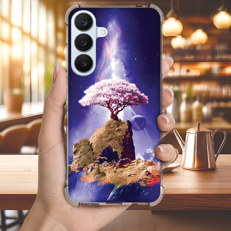 Capa Capinha GALAXY S20 ULTRA FE S10 PLUS S10E S9 S8 A73 A72 Anti-impacto Personalizada paisagem ARVORE (4122)
