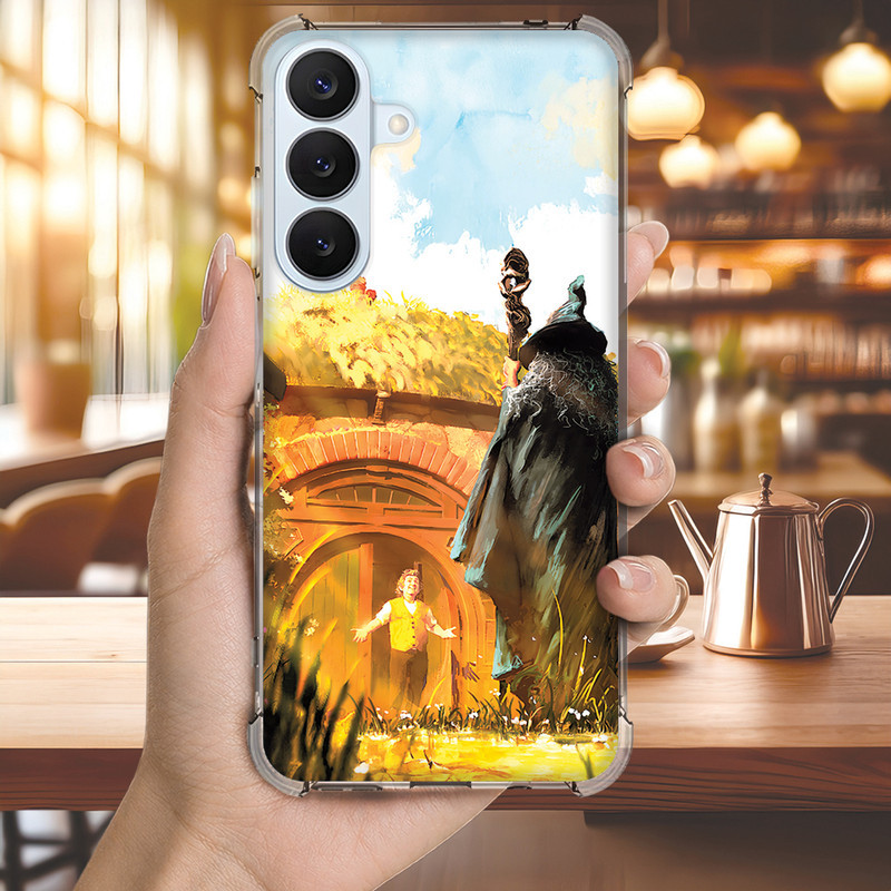 Capa Capinha GALAXY S20 ULTRA FE S10 PLUS S10E S9 S8 A73 A72 Anti-impacto Personalizada filme SENHOR aneis (4059)