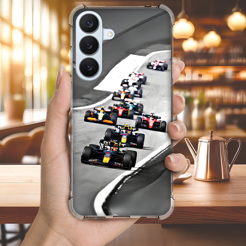 Capa Capinha GALAXY S20 ULTRA FE S10 PLUS S10E S9 S8 A73 A72 Anti-impacto Personalizada esporte CORRIDA F1 (4137)