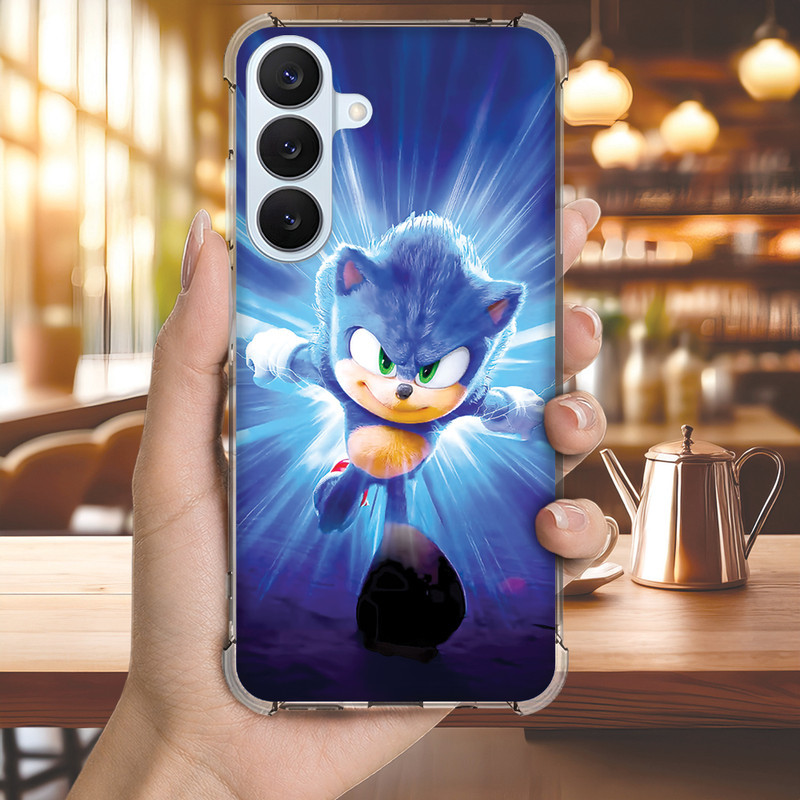 Capa Capinha GALAXY S20 ULTRA FE S10 PLUS S10E S9 S8 A73 A72 Anti-impacto Personalizada gamer SONIC (4155)