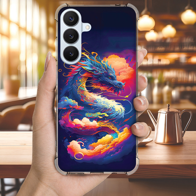 Capa Capinha GALAXY S20 ULTRA FE S10 PLUS S10E S9 S8 A73 A72 Anti-impacto Personalizada japao DRAGAO (4188)