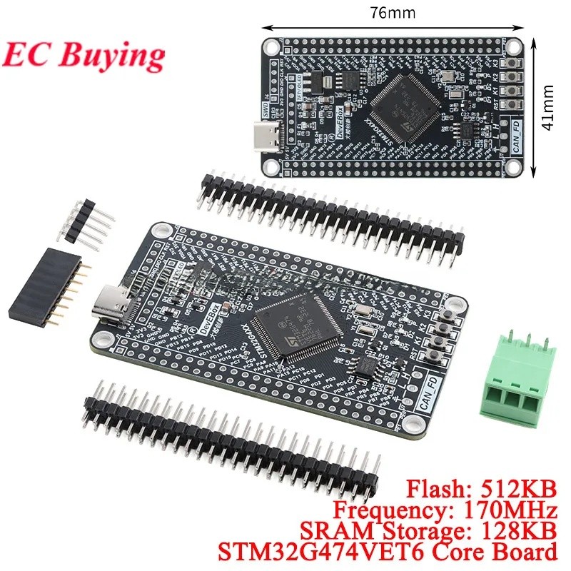 Placa De Desenvolvimento Central STM32G474VE STM32G474 STM32 Módulo De Driver De Motor Braço Cortex-M4 Chip MCU Flash 51
