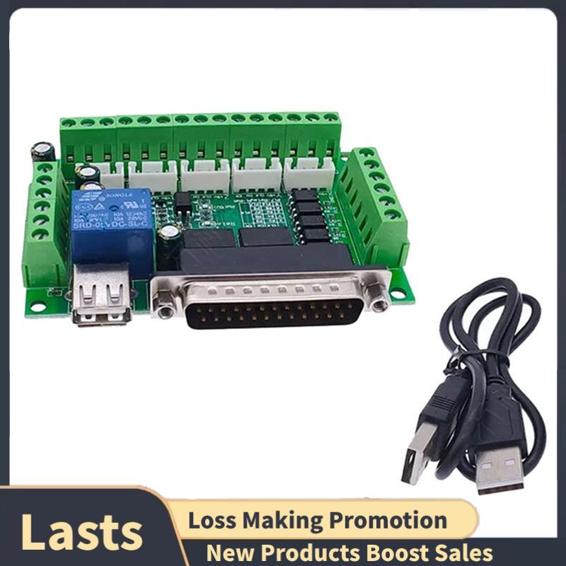 Placa De Driver Para Máquina De Gravação 5 CNC Breakout Board Com Acoplador Óptico Unidade De Motor De Passo