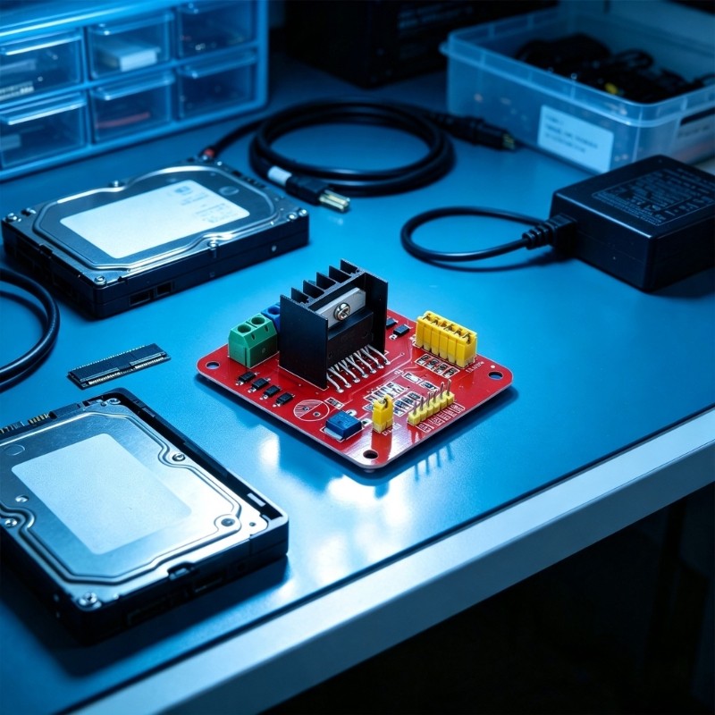 Módulo Driver Motor Estone L298N Placa Ponte H Dupla Para Motores Corrente Contínua E Controle Passo 2