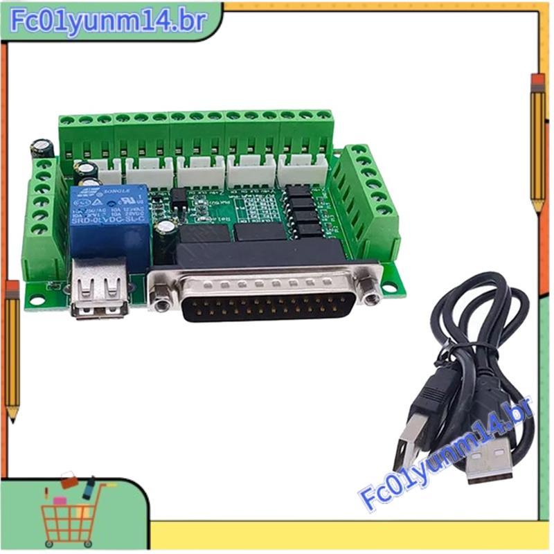 Placa De Driver Para Máquina De Gravação 5 CNC Breakout Board Com Acoplador Óptico Unidade De Motor De Passo