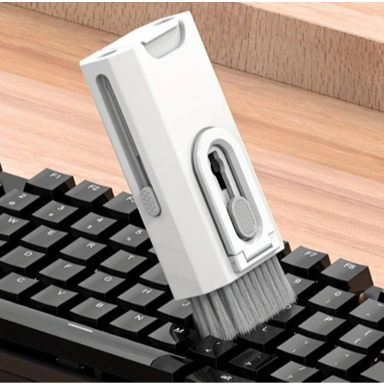 Kit Limpeza 8 em 1 Multifuncional: Limpa Teclado, Fone Bluetooth e Tela Celular