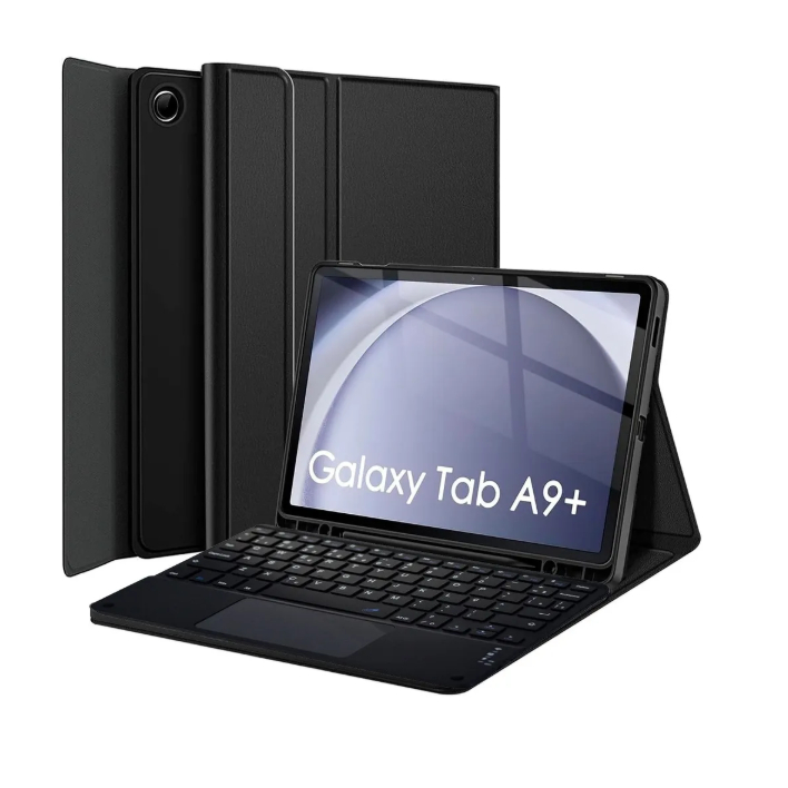 Case + Teclado Br Ç Touch Para Galaxt Tab A9+ Tela 11 Pol