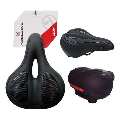 Banco Selim Bicicleta Absolute Comfort Reflective Preto