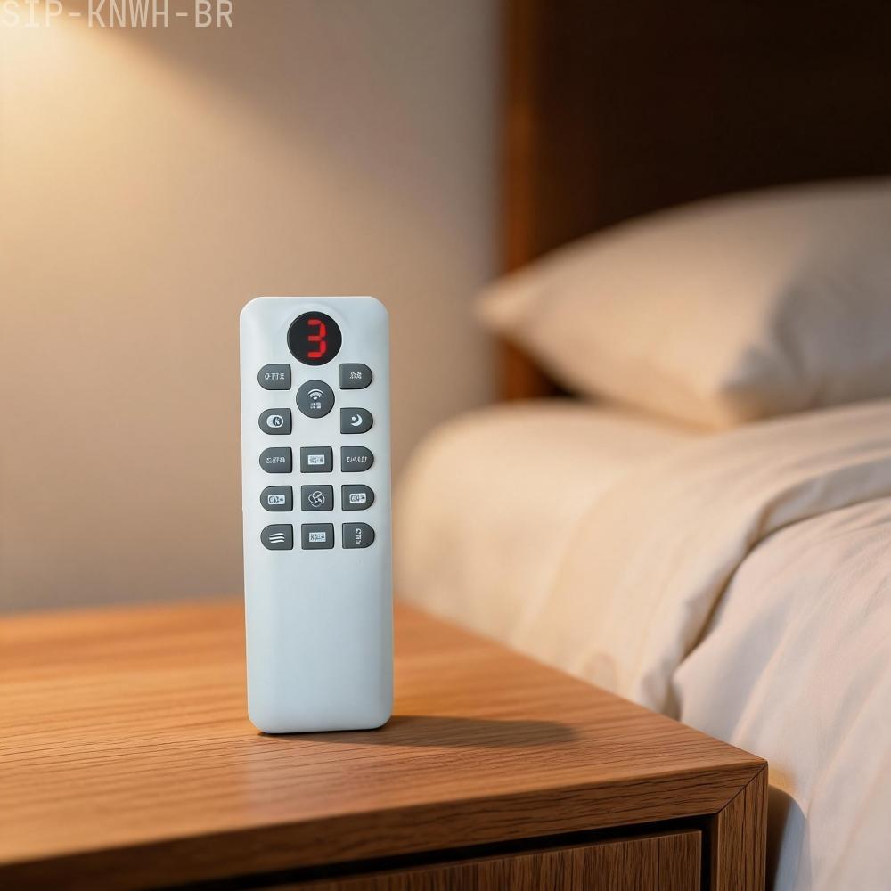 [SIP-KNWH-BR]14-key digital display indicator light fan remote control for ceiling fan lights-New In 11-