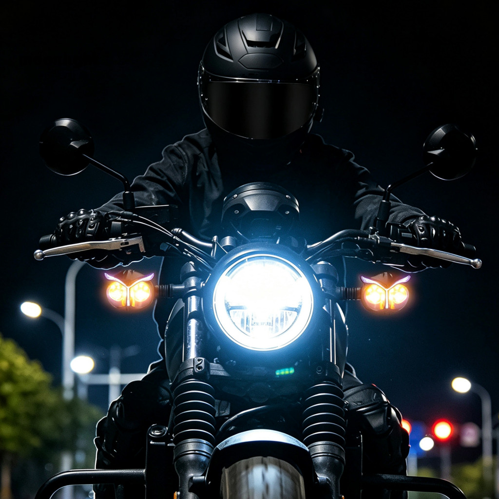 Owl Shaped Led Motorcycle Turn Signal Lights Waterproof 12v Indicator for Motorcycles Suvs Durable Modified Blinkers for