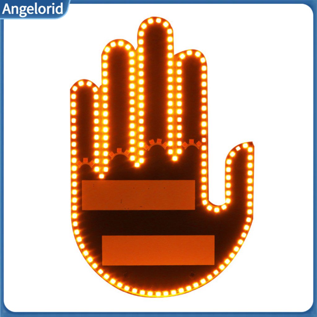 Led Car Indicator Light Gesture Tail with Remote Control Easy Install Battery-powered Back Window Sign Fun Safety Beam f