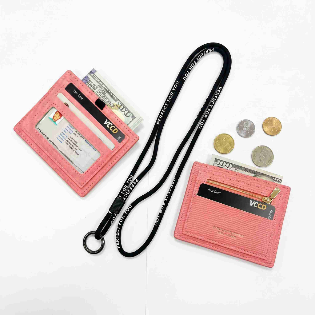 2026 novo estilo moda Halter pescoço simples titular do cartão saco de armazenamento de documentos Slot para vários cart