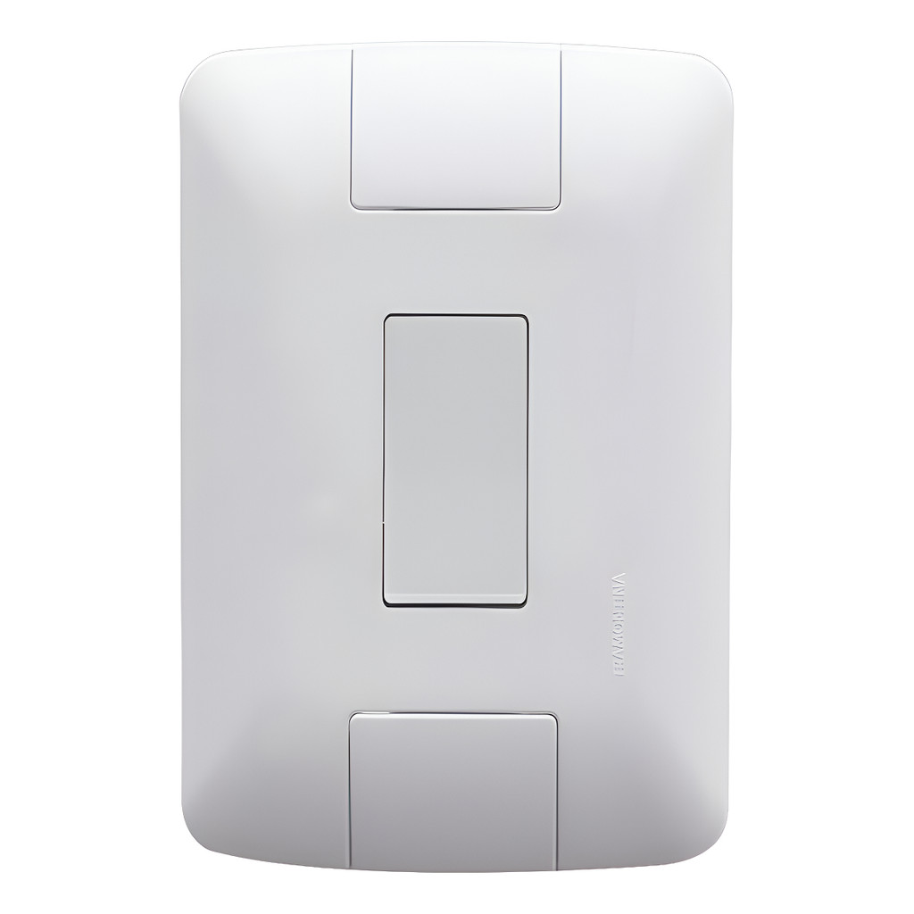 Conjunto 1 Interruptor Simples Aria 4x2 Branco Tramontina