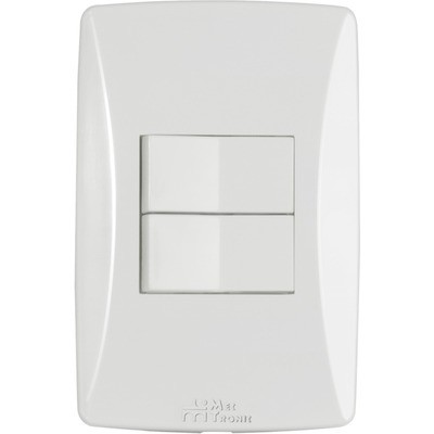 MEC-TRONIC PETRA - CONJUNTO 4X2 - 2 INTERRUPTORES SIMPLES