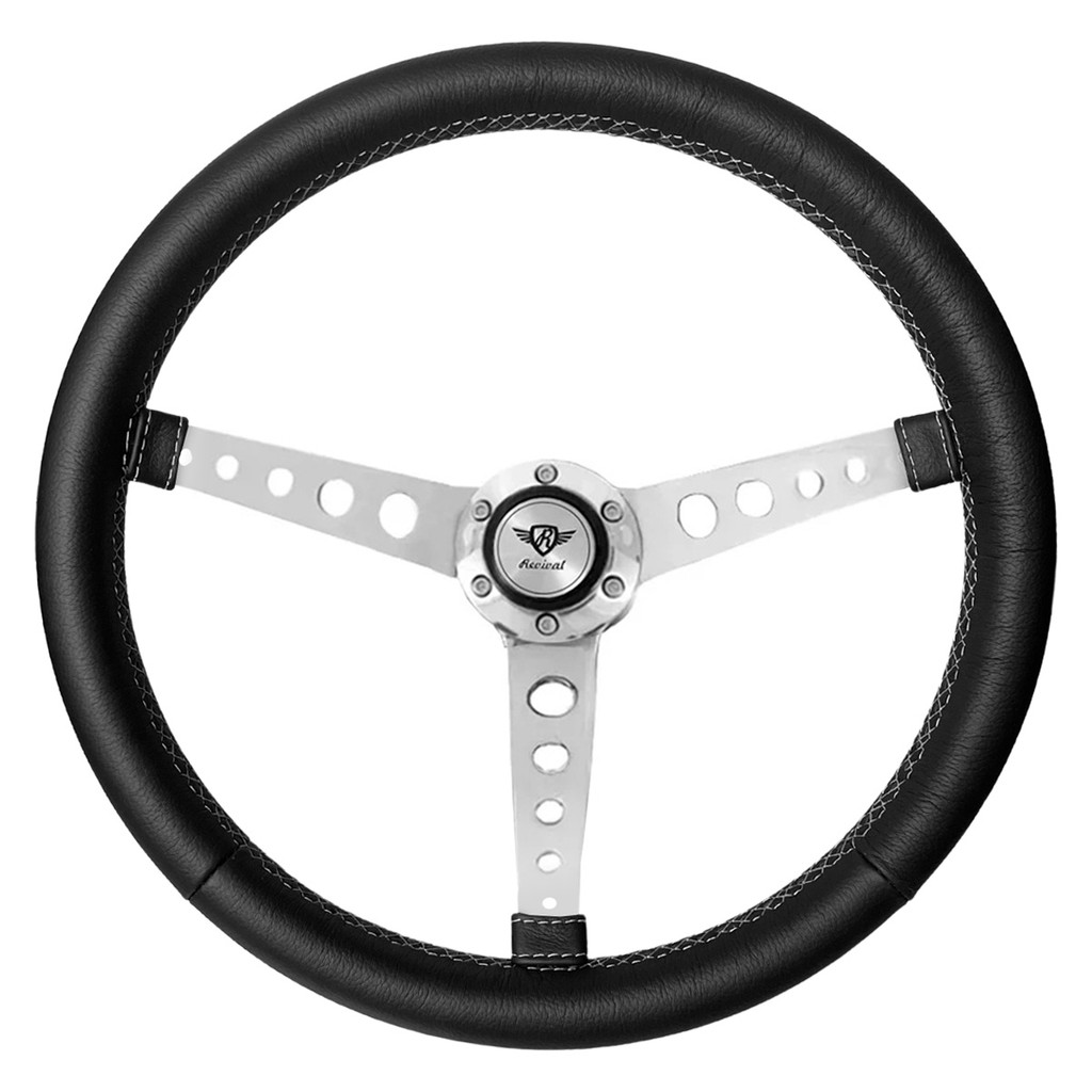 Volante Revival Classico Five Balls Couro Fiat Elba Premio Fiorino