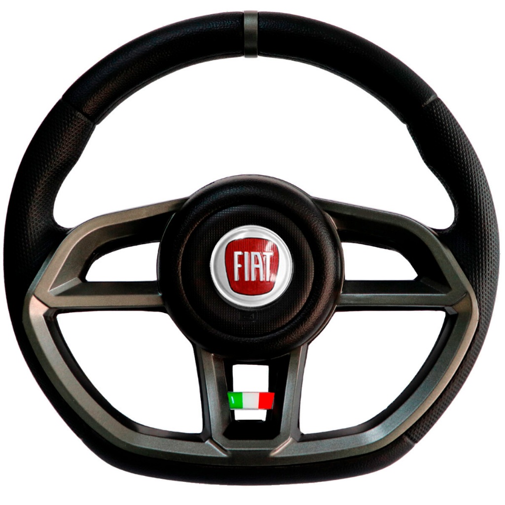 Volante Esportivo Gti Grafite Emblema Logo Vermelho Itália Uno Elba Prêmio Até 1985 1986 Fiorino