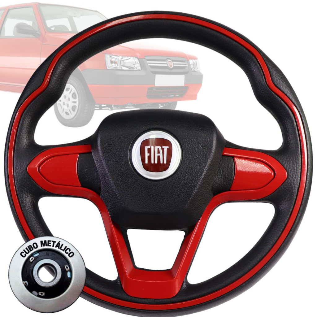 Volante Esportivo Bmw Vermelho Uno Premio Elba Fiorino 1985 1986 1987 1988 1989 1990 1991 1992 1993