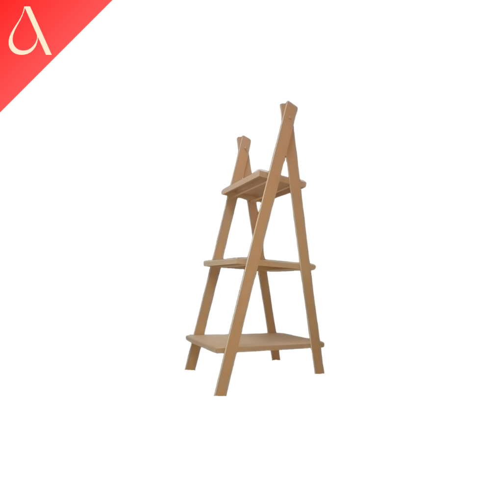Escada 3 Andares Pequena em MDF Compacta e Leve Decoração Prática e Elegante para Todo Ambiente