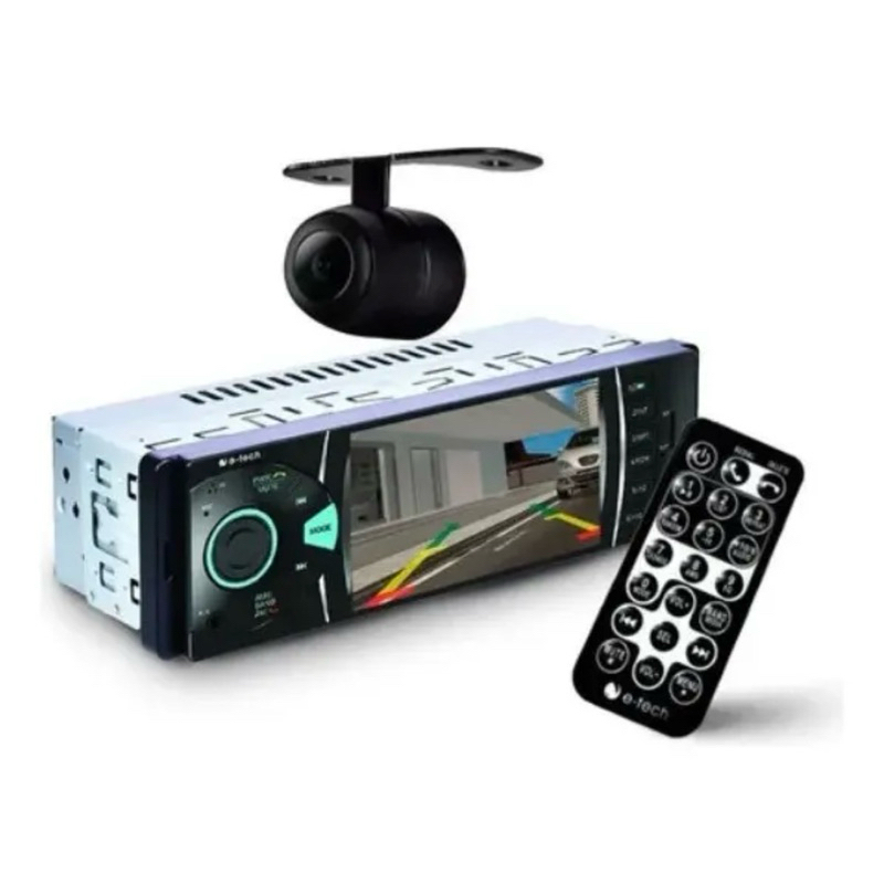 Mp5 Player Multimidia Usb Aux Tela 4 Pol 1 Din +camera De Ré