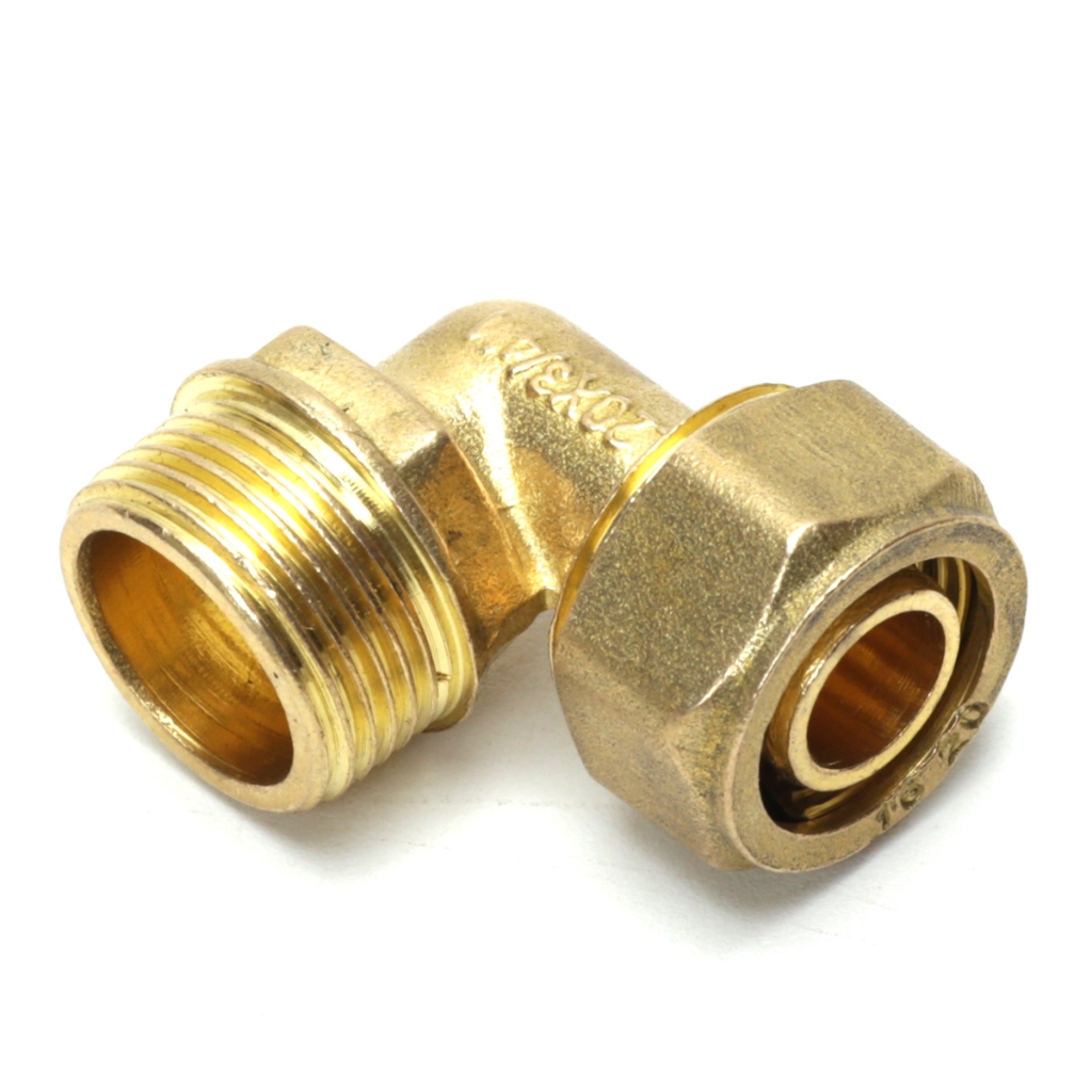 Cotovelo Fácil Macho 16x20 Tubo Pex Multicamadas Boiler Placa Solar 3/4