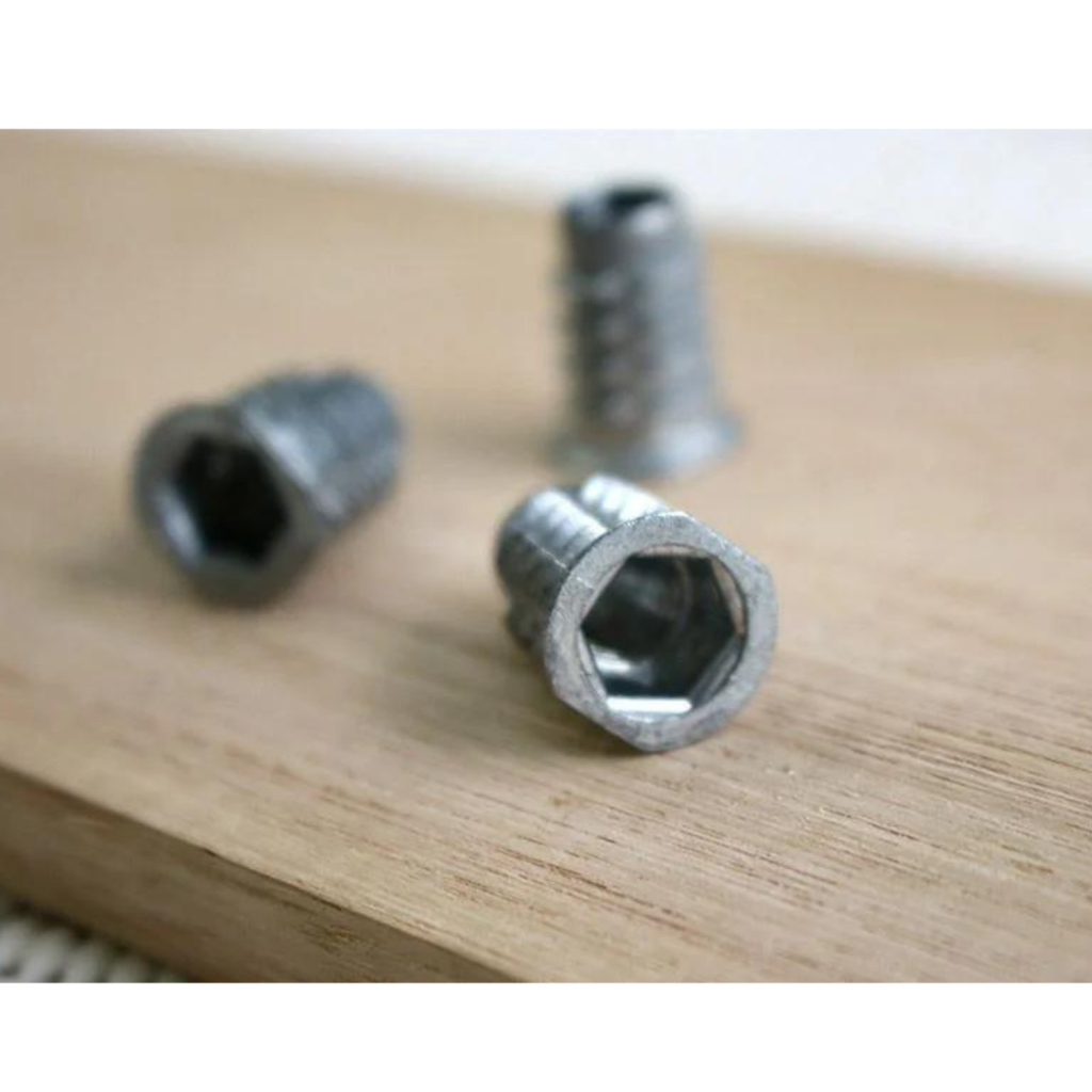(20uni) Bucha Americana Zamac 1/4x20 ou 1/4x25, 1/4x13, 5/16x20, 5/16x25, 5/16x13, M4x10 Moveis Cadeira Mesa
