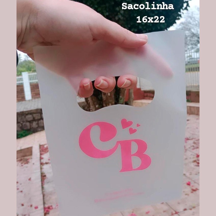 250un Sacola Plástica 16x20 | Sacola Personalizada Com Logomarca | Sacola Plastica Personalizada