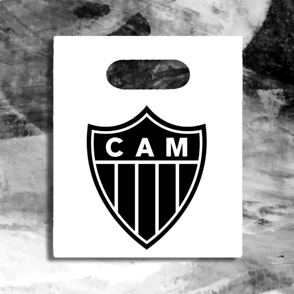 Sacolas Plásticas 16x20 Personalizada do Atletico Mineiro Aniversário e Lembrancinhas