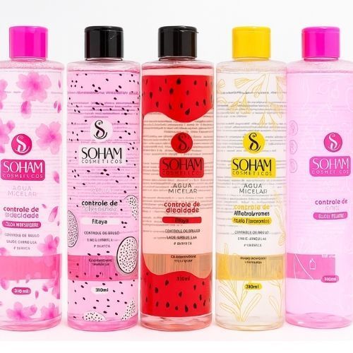 Água Micelar Soham 310ml Limpeza Facial Tônico Hidratante