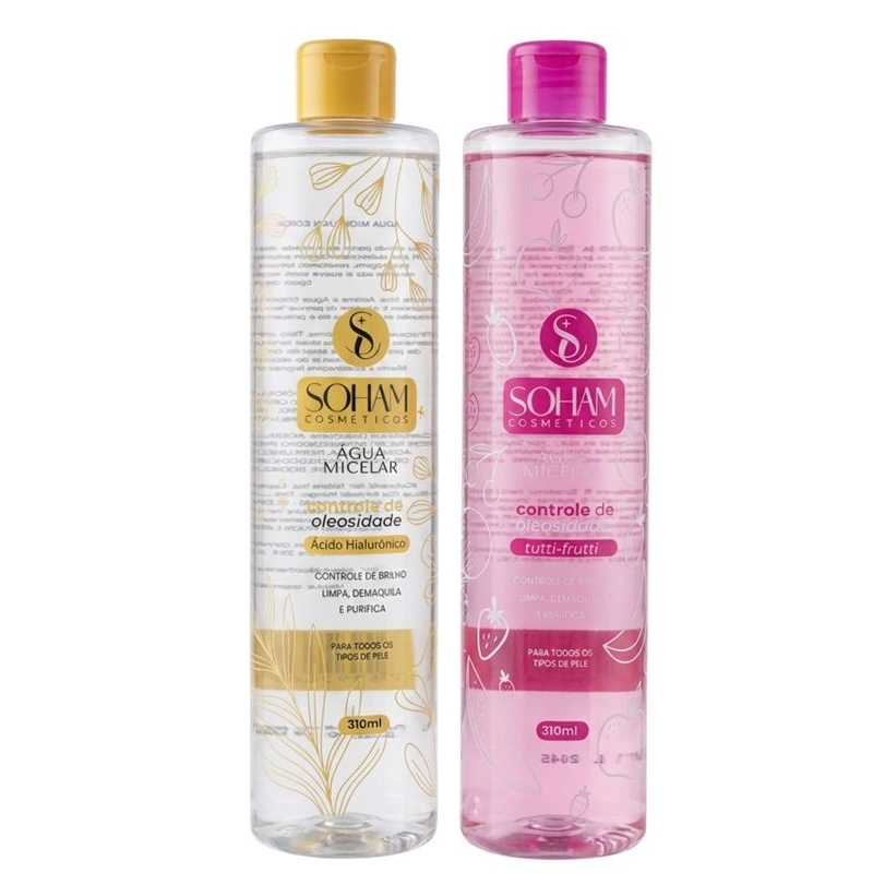 Água micelar da soham cosméticos