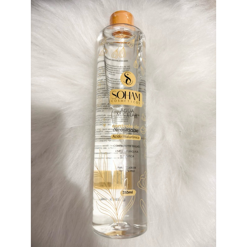 Água Micelar Soham Cosméticos - Controle de Oleosidade e Ácido Hialurônico (310ml)