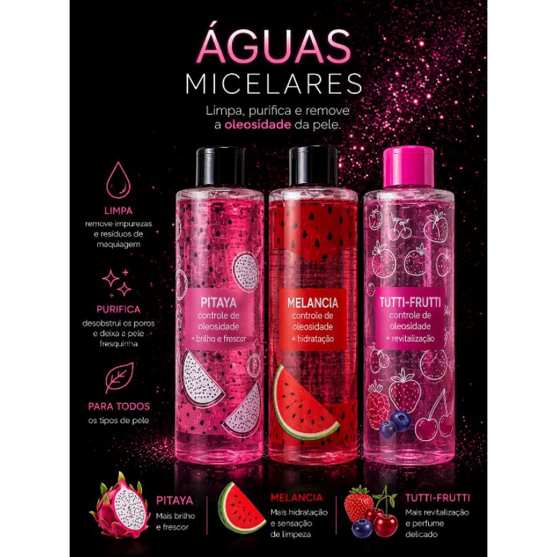 Água Micelar Soham Cosméticos – Controle de Oleosidade 310ml