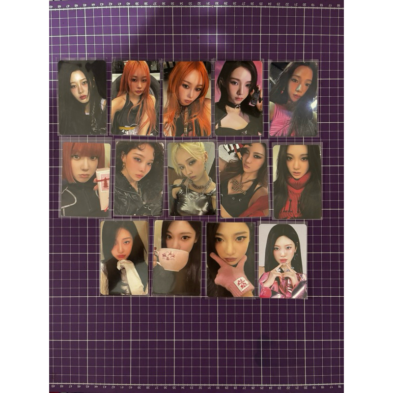 KPOP AESPA ARMAGEDDON/DIRTY WORK/PINK CHRISTMAS KARINA NINGNING GISELLE WINTER PHOTOCARD OFICIAL
