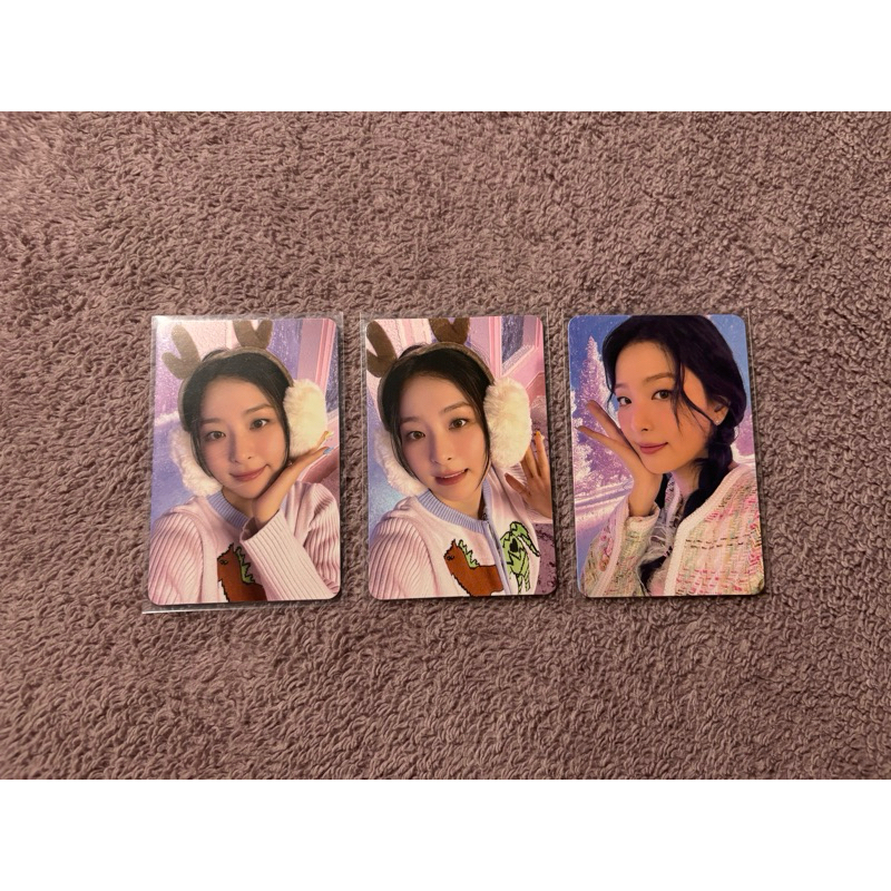Red Velvet Seulgi Pink Christmas Photocard Set