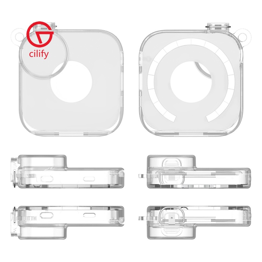 Capa Protetora Para Anker Soundcore Work Voice Recorder Case Com Mosquetão E Cordão